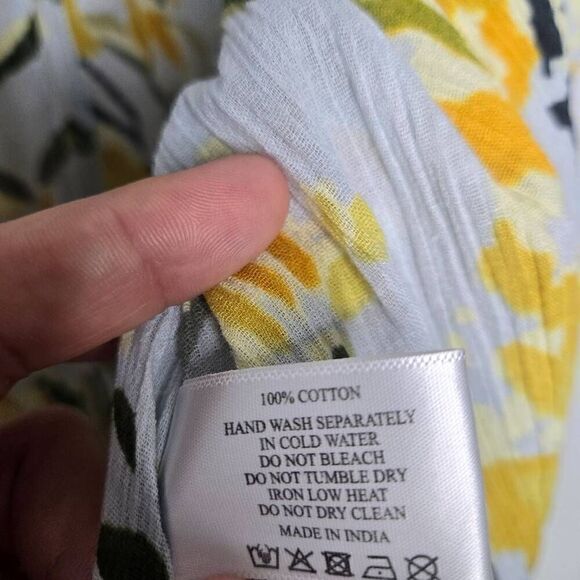 America & Beyond Boho Floral Kimono Cover Up Size XL - Picture 8 of 8